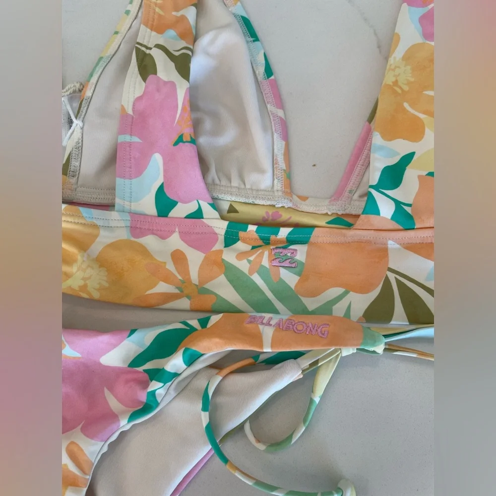 BILLABONG Sweet Aloha Bikini set NWT women’s swimsuit set size medium 🔥🌺 - Picture 8 of 12